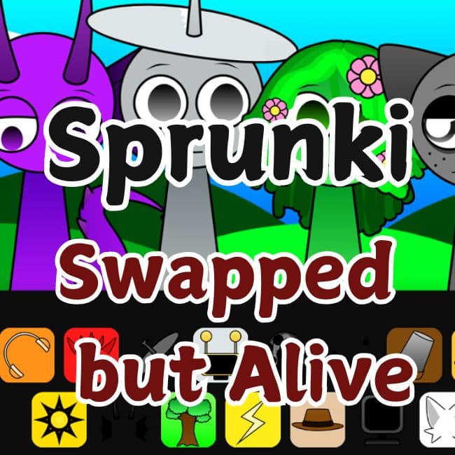 Sprunki Swapped Alive — музыкальный мод с обменом ролями и перетасованным составом