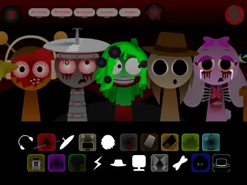 Геймплей Sprunki Swapped Retextured с обменами ролями персонажей